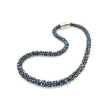 Beaded Kumihimo necklace with magnetic clasp