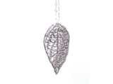 Fine Silver Leaf Pendant